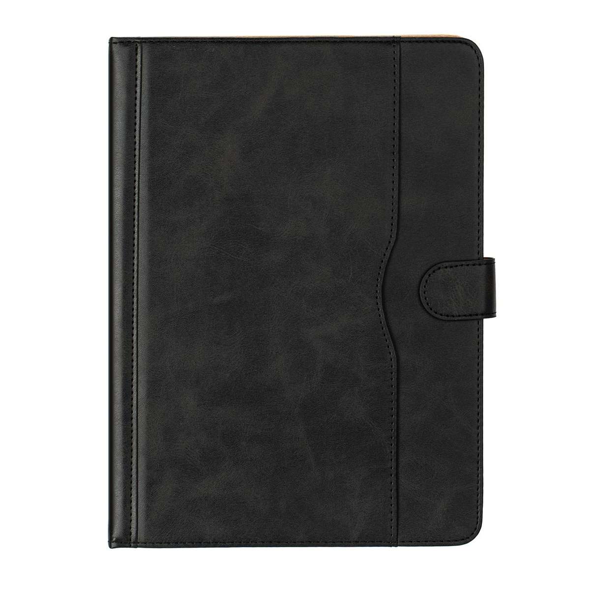 9-10 inch Two-Color Cowhide Leather Tablet Case(Black)