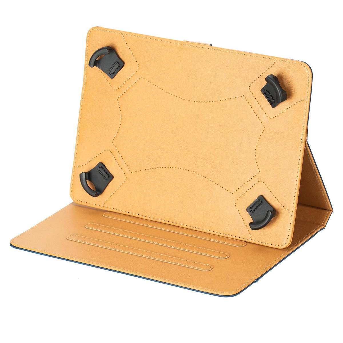 9-10 inch Two-Color Cowhide Leather Tablet Case(Black)