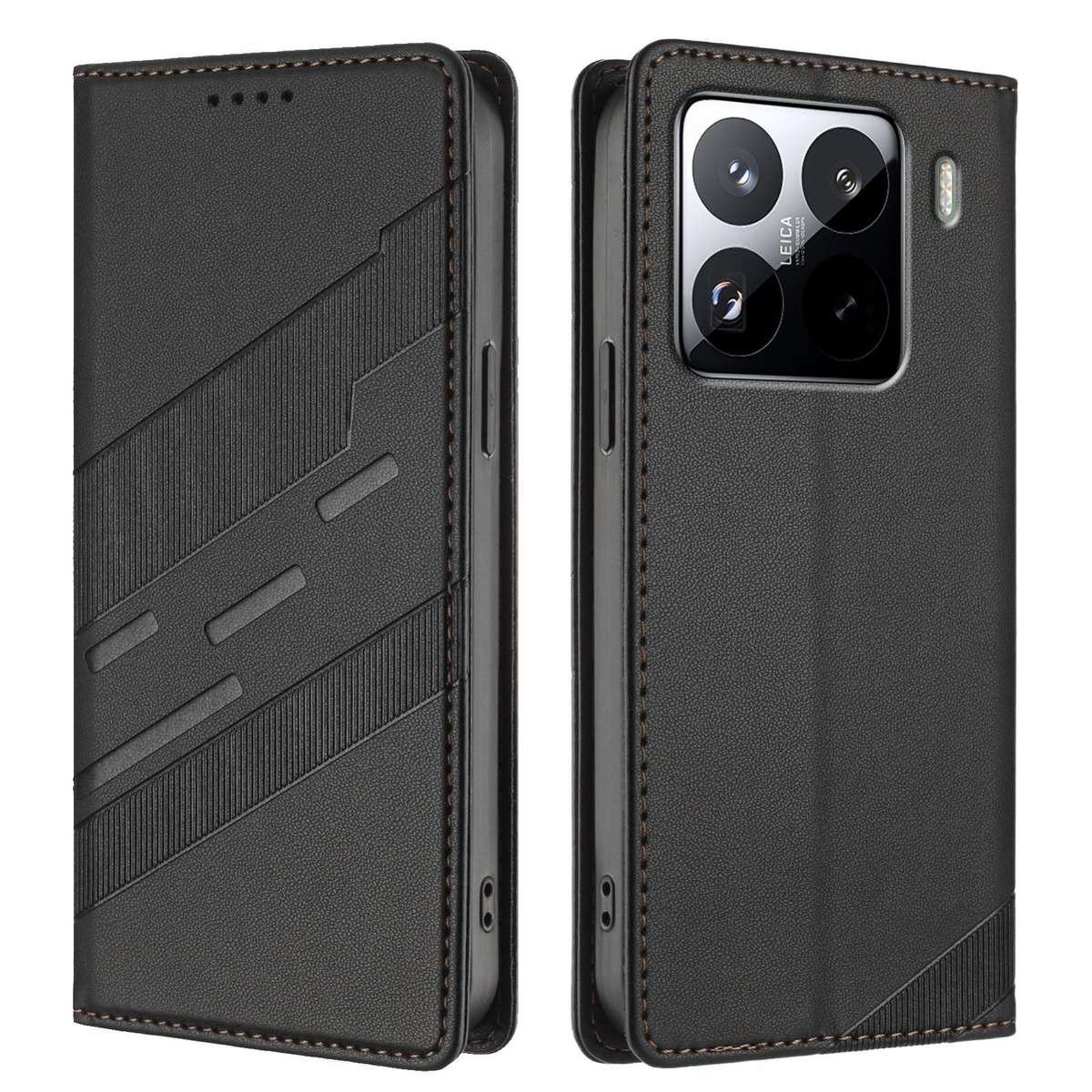 For Xiaomi 15S Pro Embossed Multi-functional Wallet Retro Leather Phone Case(Black)