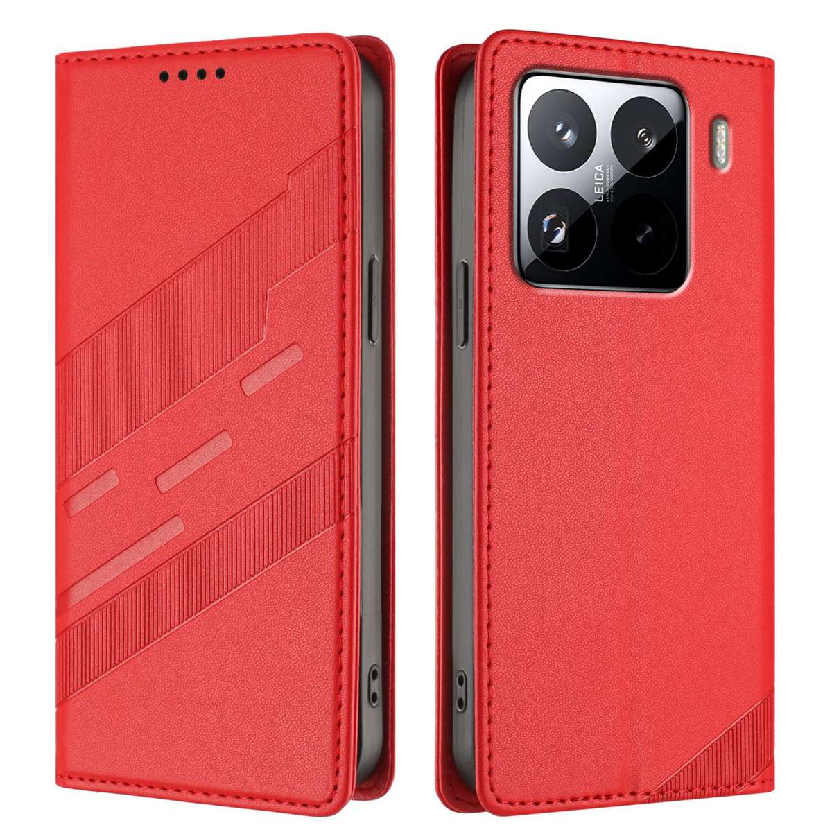 For Xiaomi 15S Pro Embossed Multi-functional Wallet Retro Leather Phone Case(Red)