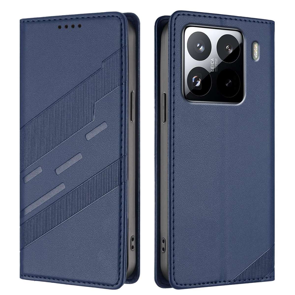 For Xiaomi 15S Pro Embossed Multi-functional Wallet Retro Leather Phone Case(Dark Blue)