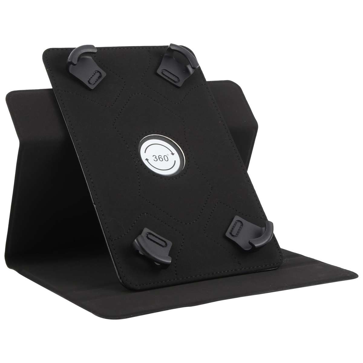 7-8 inch Voltage Hook 360 Rotation Leather Tablet Case(Black)