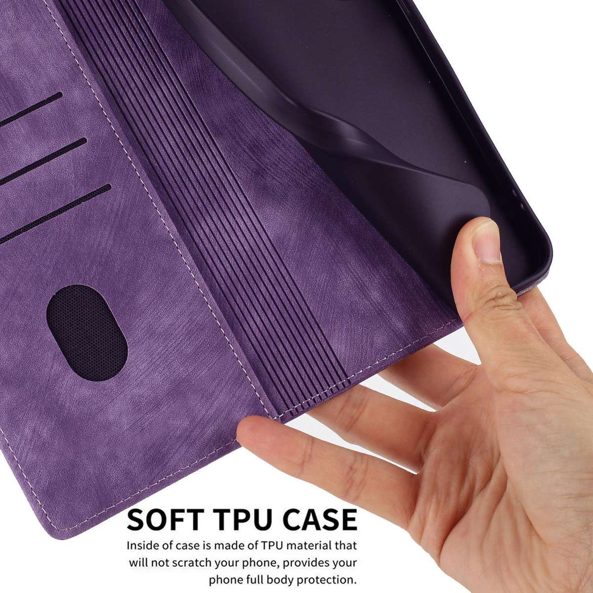 For Samsung Galaxy S23 5G Mandala Embossed Retro Frosted Leather Phone Case(Purple)