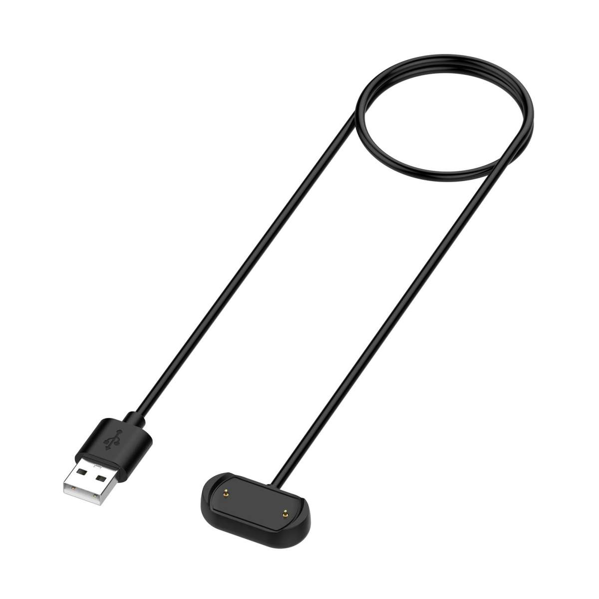 For Amazfit T-Rex 2 xDfind USB Port Watch Magnetic Charging Cable, Without Chip Protec ... (Black)