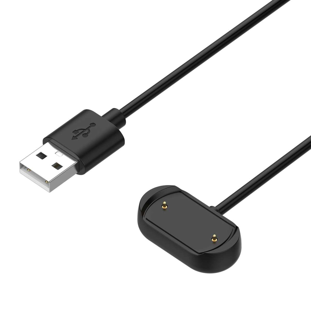 For Amazfit T-Rex 2 xDfind USB Port Watch Magnetic Charging Cable, Without Chip Protec ... (Black)