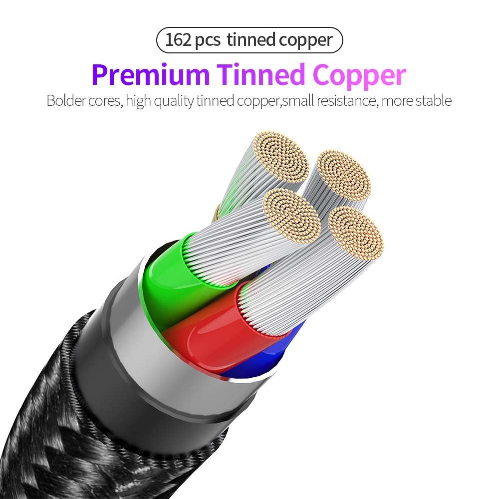 FXCM-WYA0G 2.4A USB to Micro USB 180 Degree Rotating Elbow Charging Cable, Length:2m(Grey)