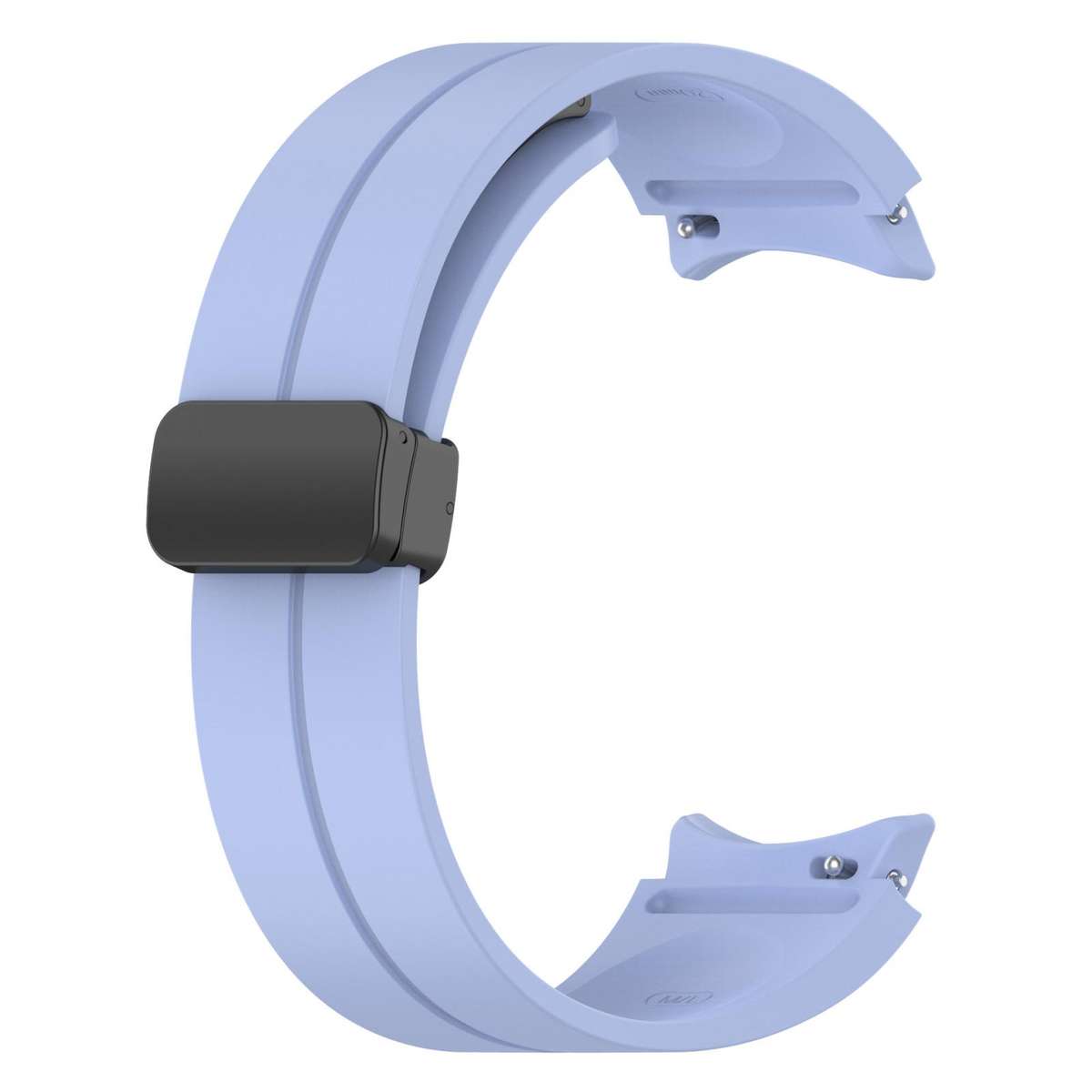 For Samsung Galaxy Watch7 / FE / 6 / 5 / 4 xDfind Fold Magnetic Black Buckle Si ... (Light Purple)
