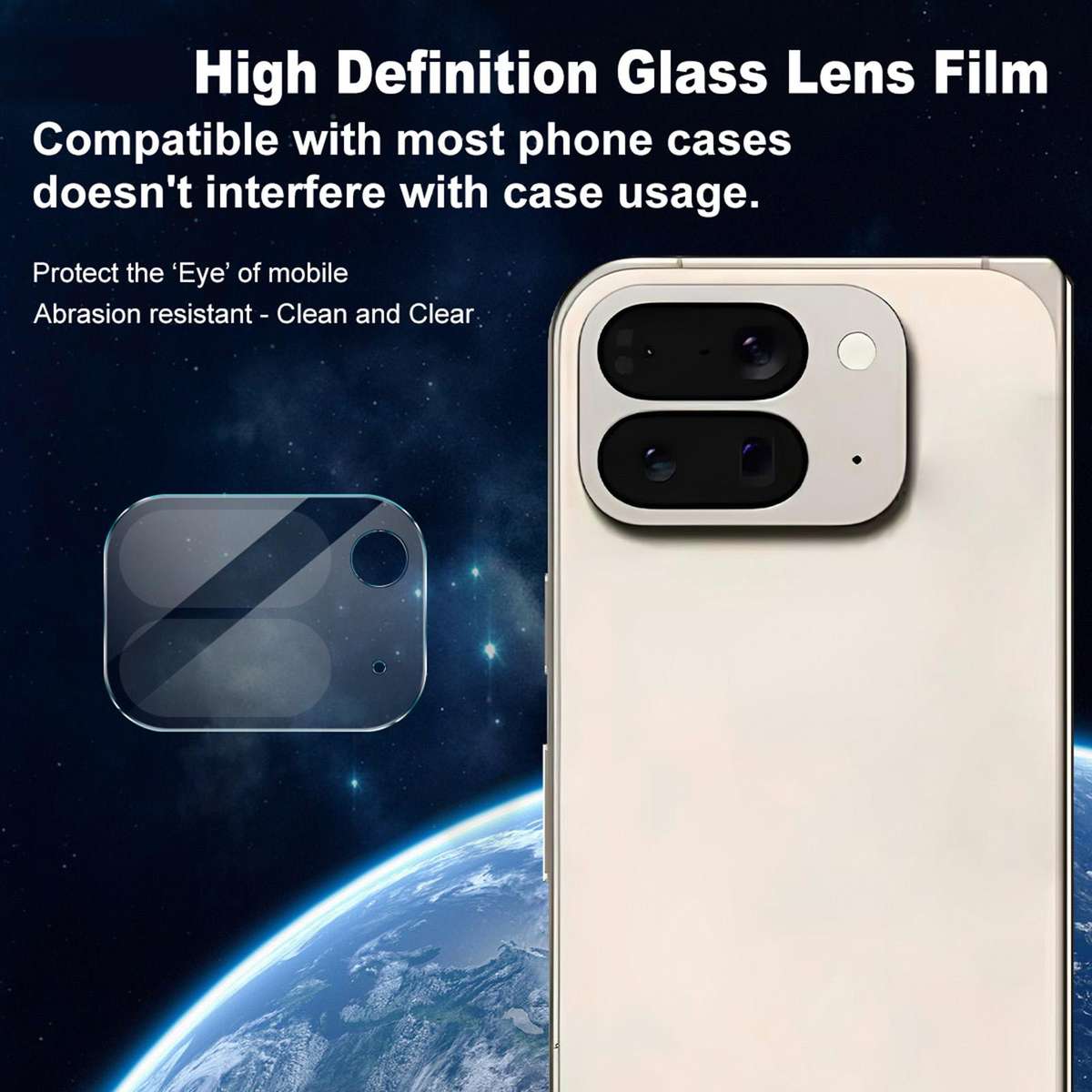 For Google Pixel 10 Pro Fold IMAK Rear Camera Lens Glass Film Thin Version