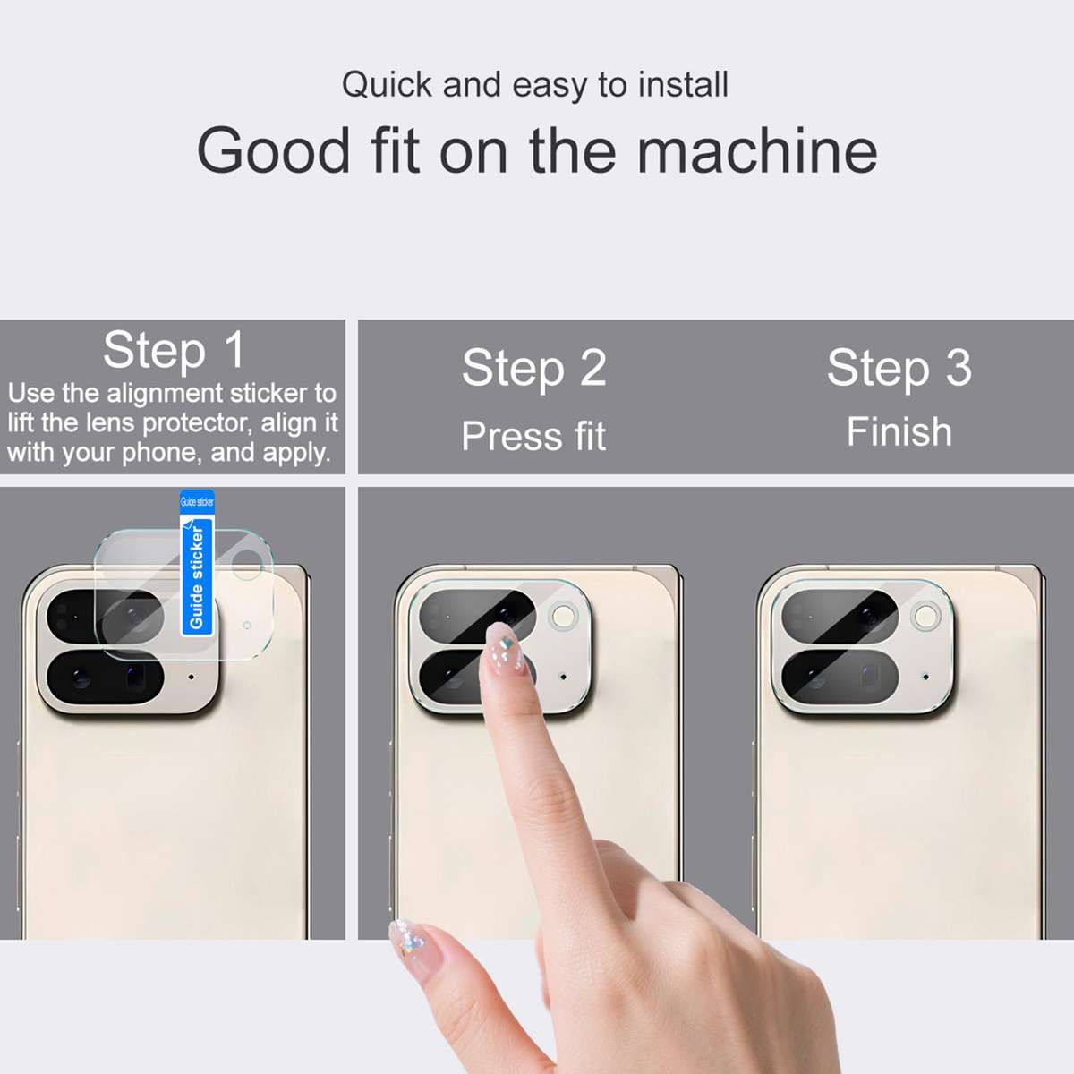 For Google Pixel 10 Pro Fold IMAK Rear Camera Lens Glass Film Thin Version