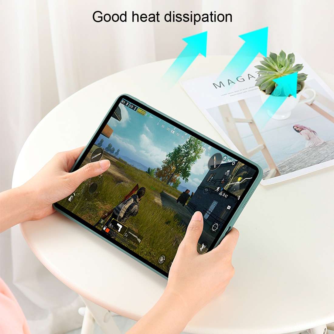 For iPad Pro 12.9 (2020) Liquid Silicone Shockproof Full Coverage Tablet Case(Pink)