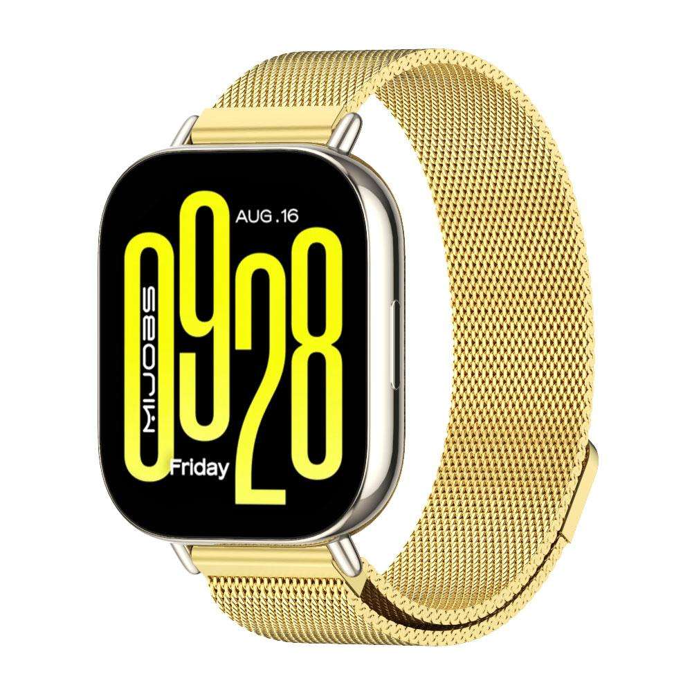 22mm MIJOBS Milan Magnetic Metal Watch Band(Gold)
