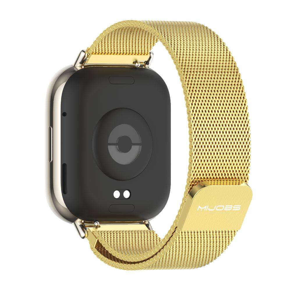 22mm MIJOBS Milan Magnetic Metal Watch Band(Gold)