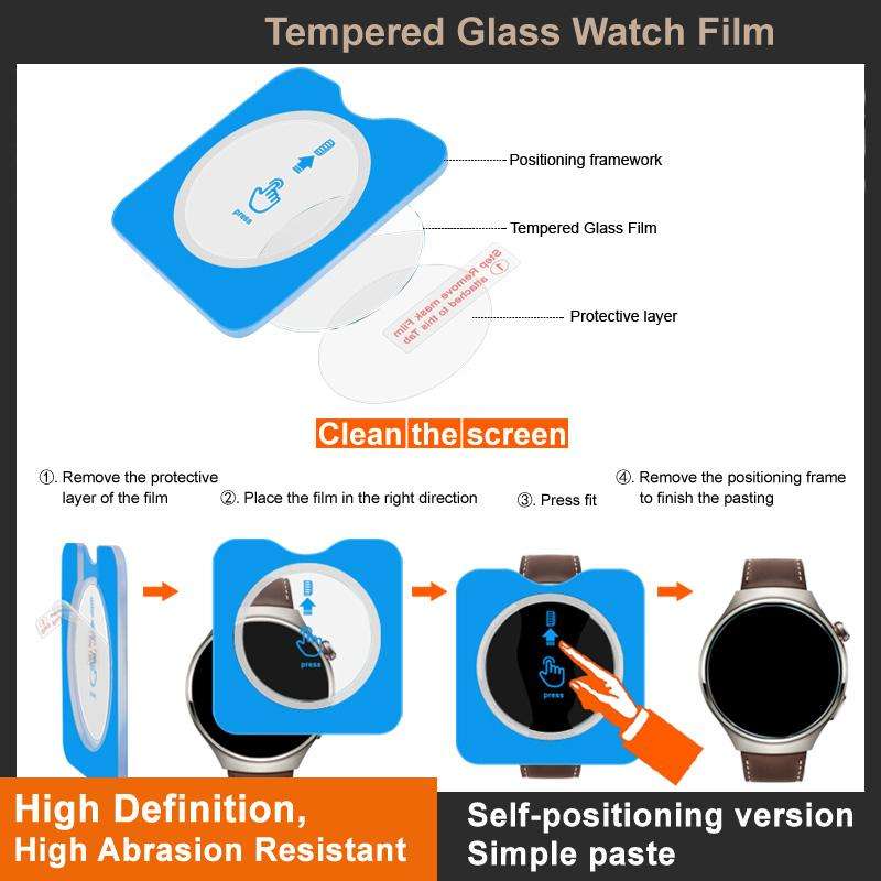 For Honor Watch 5 Pro imak Tempered Glass Watch Film, Self-positioning Version