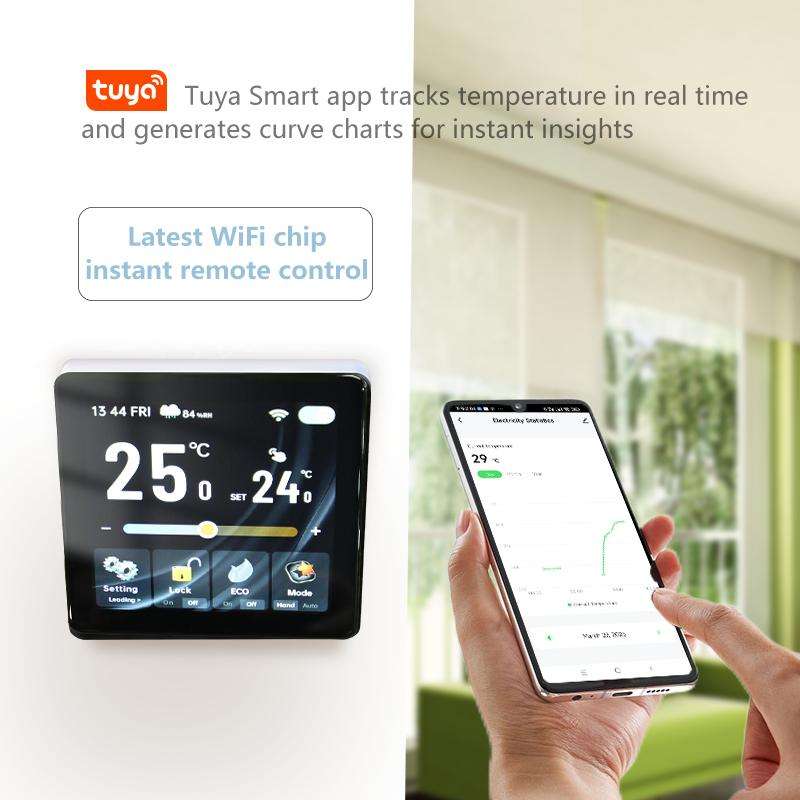 BHT-2005GC Boiler Heating 4 inch Screen Smart Thermostat(White)
