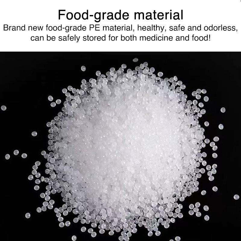 100pcs Double Layer Environmental Label Warning Printed Ziplock Bag, Size:7 x 10cm 8 Wire