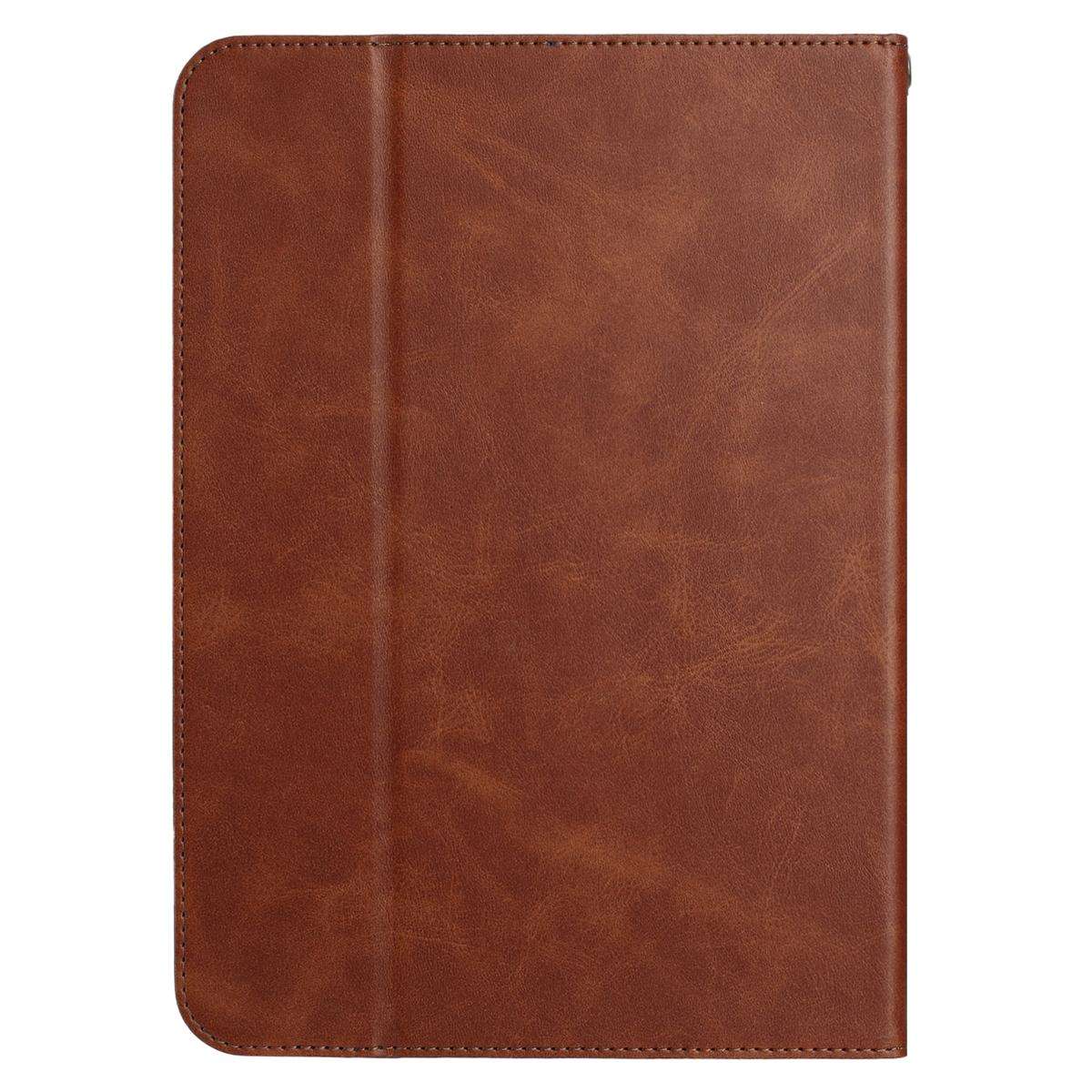 7-8 inch Multifunctional Wristband Leather Tablet Case(Brown)