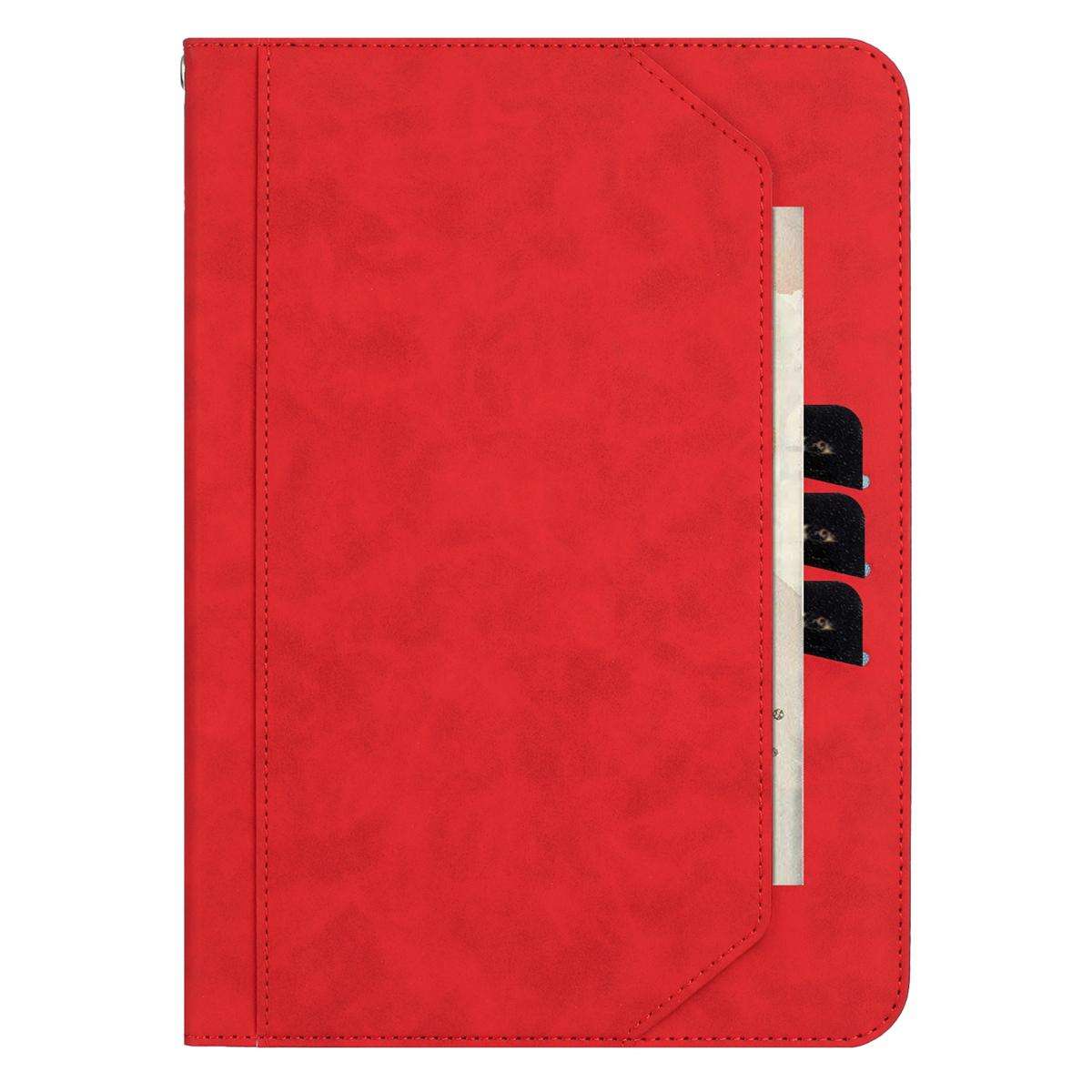 7-8 inch Multifunctional Wristband Leather Tablet Case(Red)