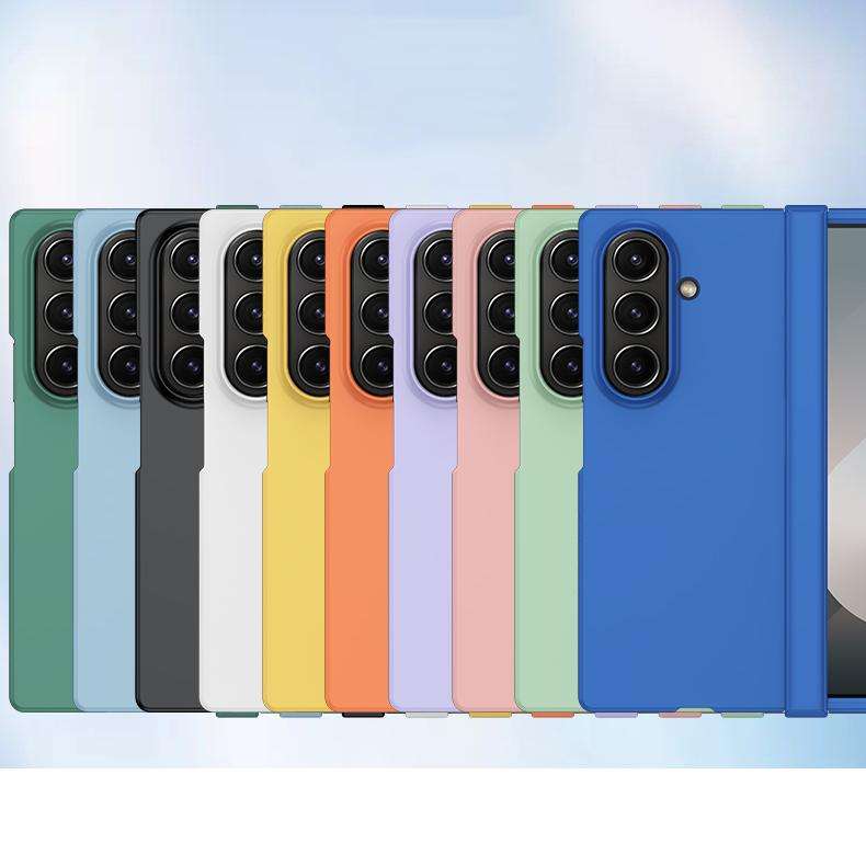 For Samsung Galaxy Z Fold7 5G 3 in 1 Skin Feel PC Phone Case(Lemon Yellow)