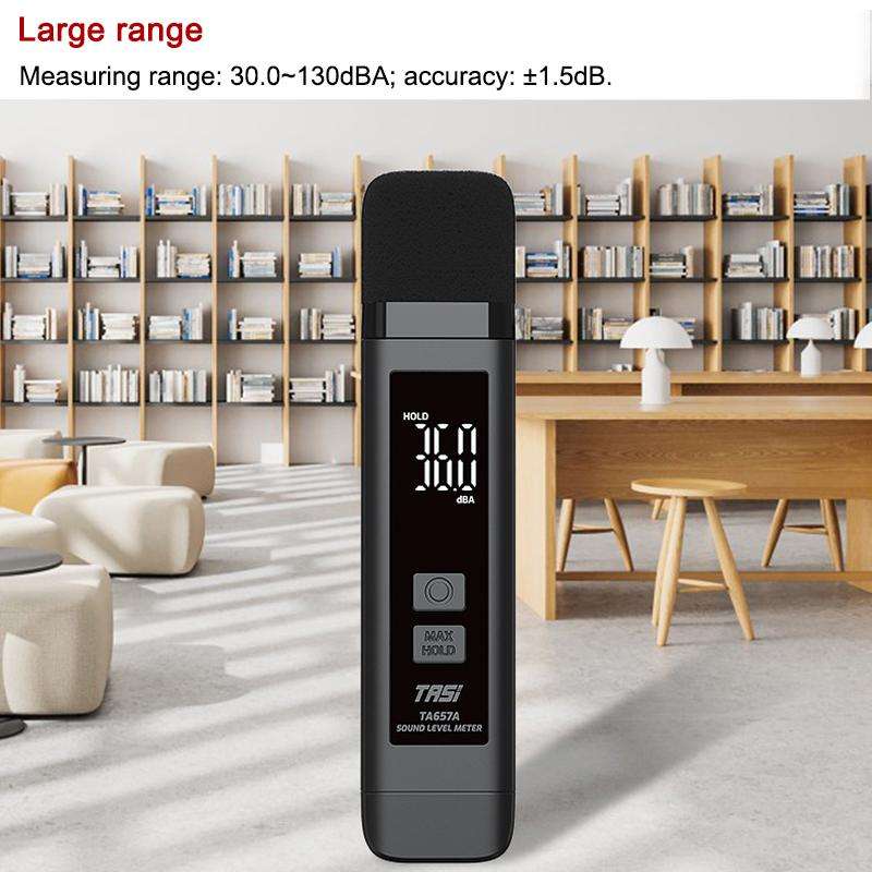 TRSI TA657A Rechargeable Noise Meter Decibel Detector Device