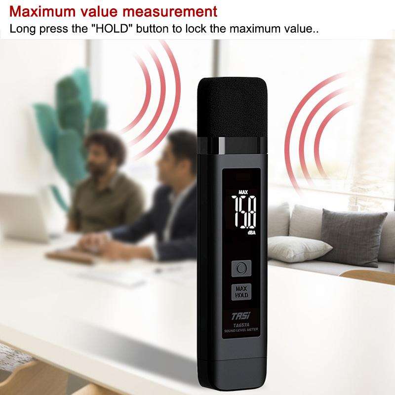TRSI TA657A Rechargeable Noise Meter Decibel Detector Device