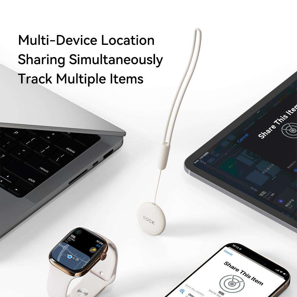 ROCK Tag Wireless Smart Tracker Positioning Anti-lost Device(Black)