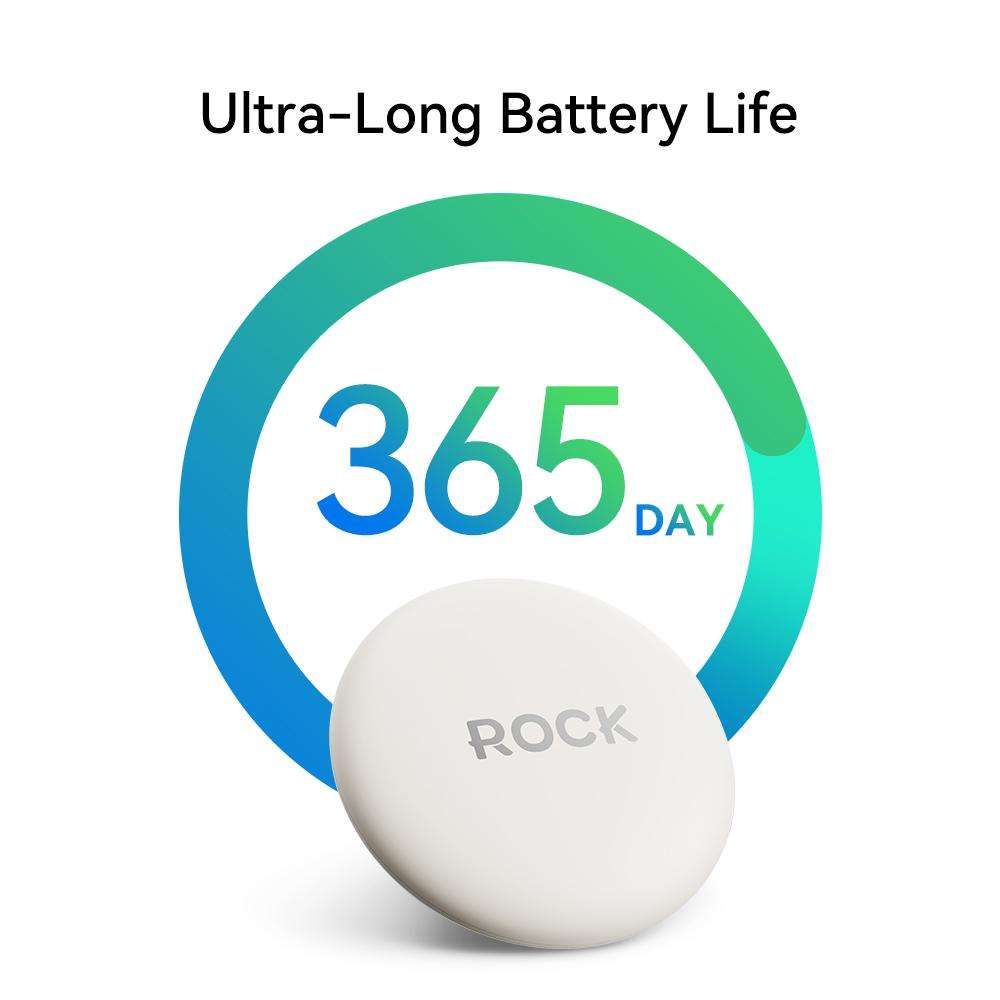 ROCK Tag Wireless Smart Tracker Positioning Anti-lost Device(Black)
