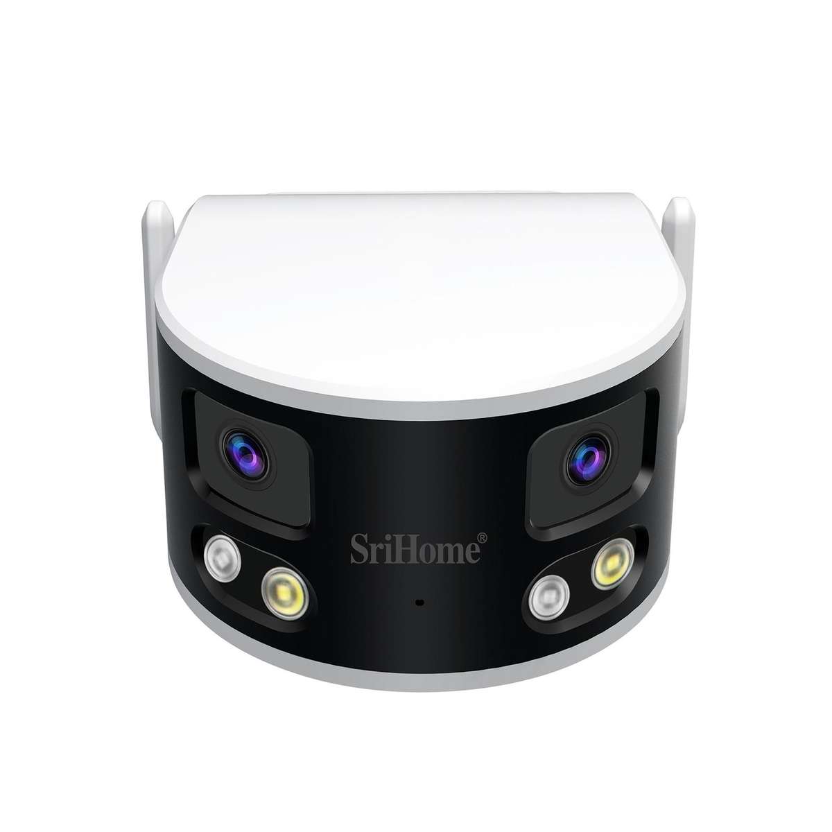 SriHome SH070 4MP Binocular Stitching Ultra-wide Angle Waterproof Camera Supports Full-color Night V