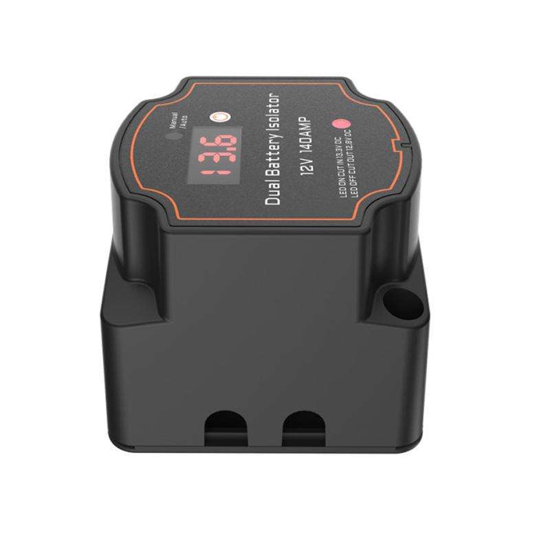 IP68 12V 140A Car Smart Dual Battery Isolation Controller with Digital Display Voltmeter, Type:7m Se
