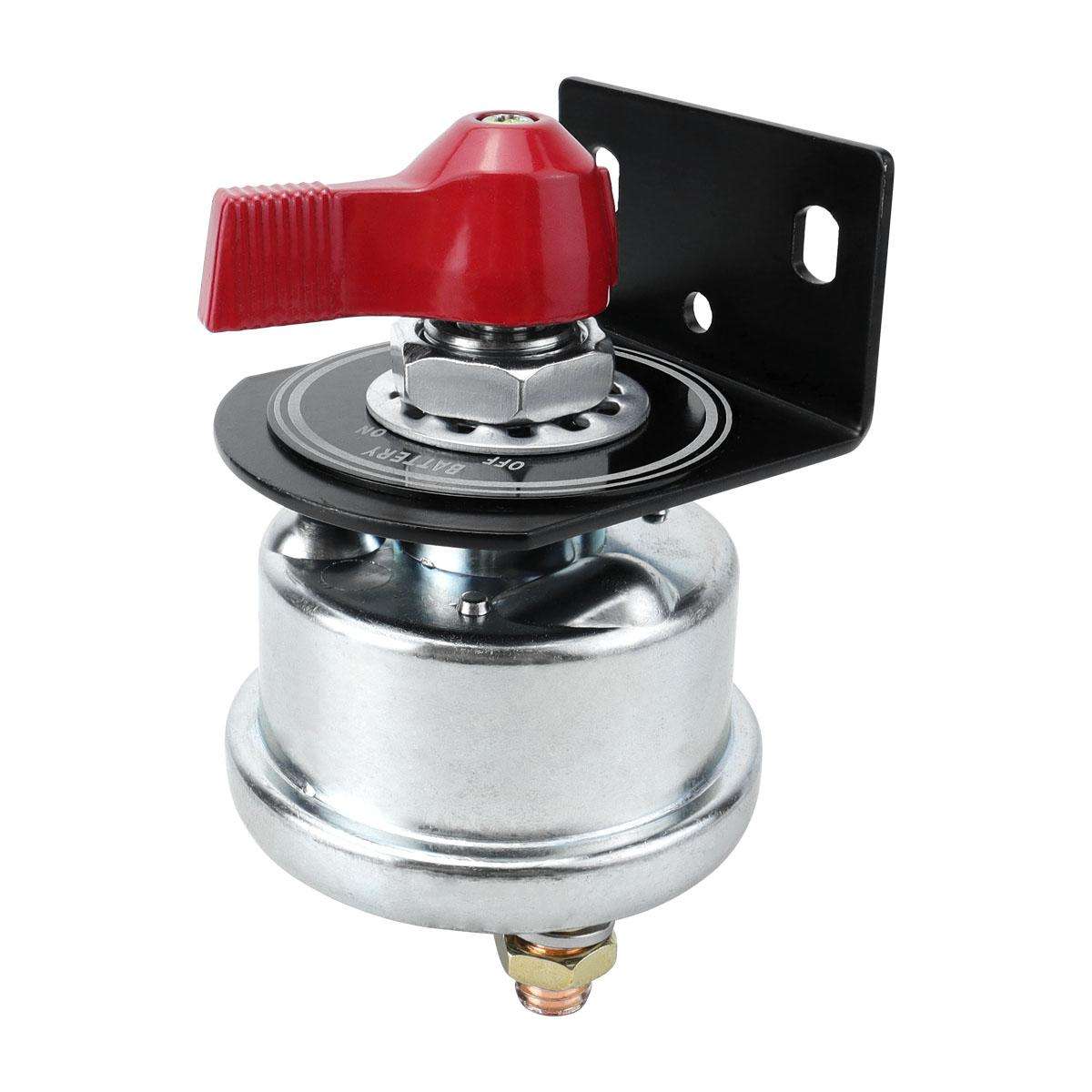 12-24V 200A High Current Battery Disconnect Switch with Bracket(Silver Handle)