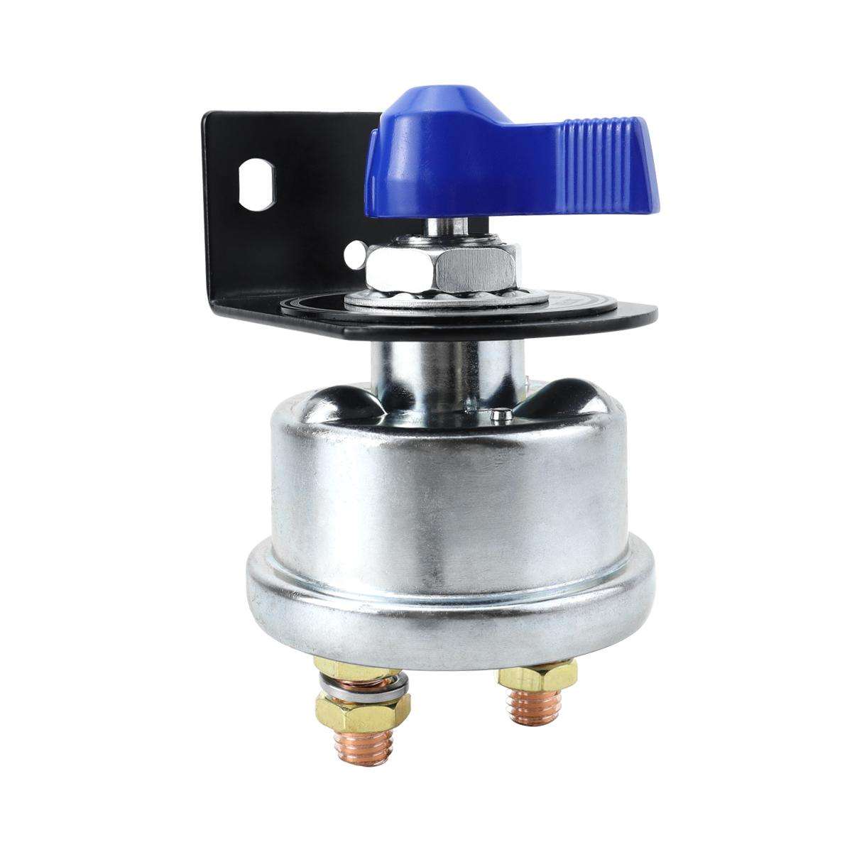 12-24V 200A High Current Battery Disconnect Switch with Bracket(Silver Handle)