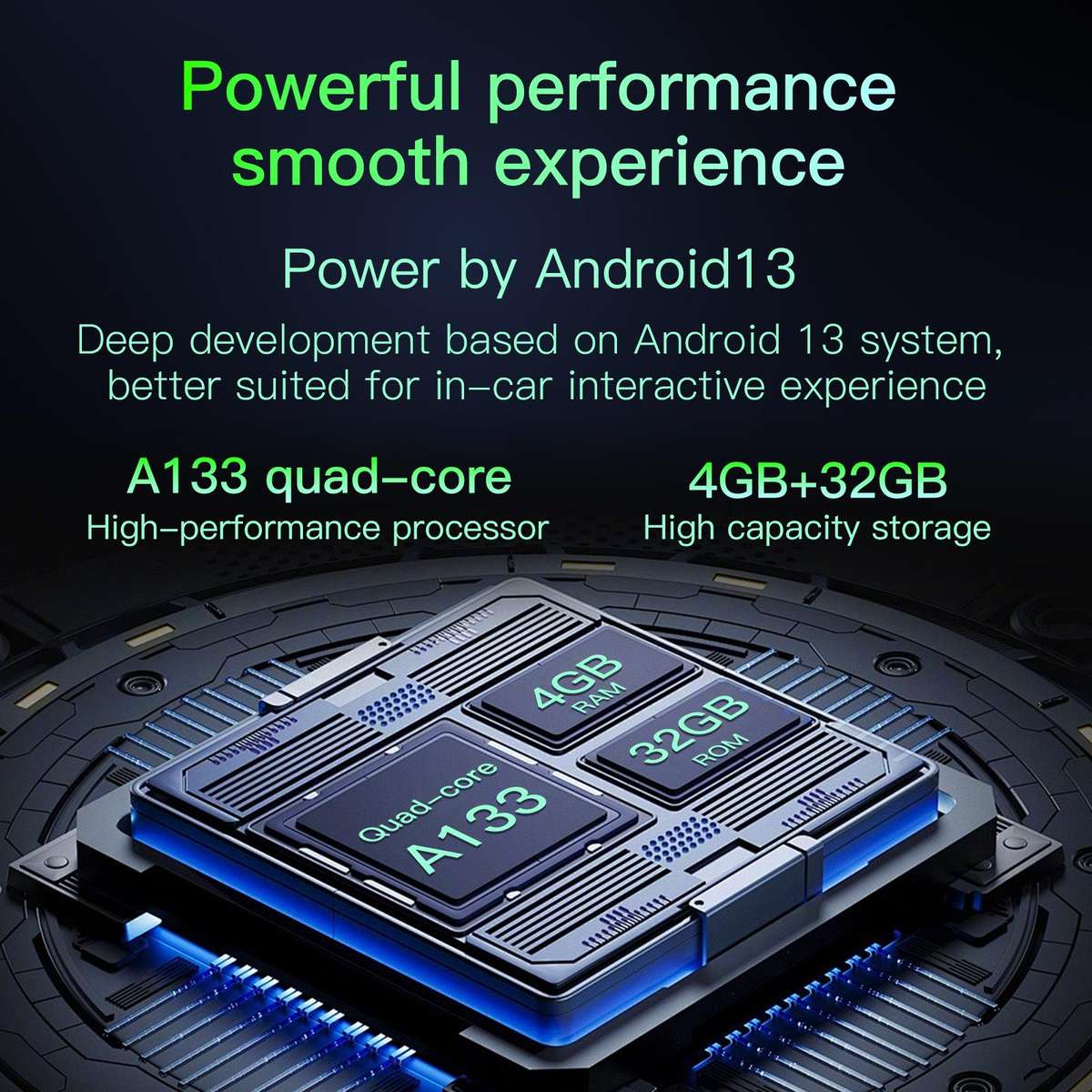 A113 Android 13 Wired CarPlay, Android Auto to Wireless Smart Box(Black)