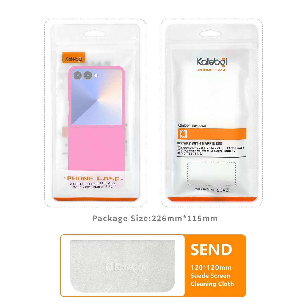 For Samsung Galaxy Z Flip7 Kalebol Paint-sprayed Solid Color PC Phone Case(Light Blue)