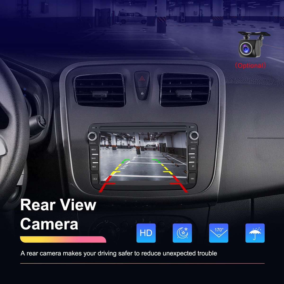 For Dacia Android 15 7 inch Wireless CarPlay Car Player Car Central Control Navigation Machine, Spec