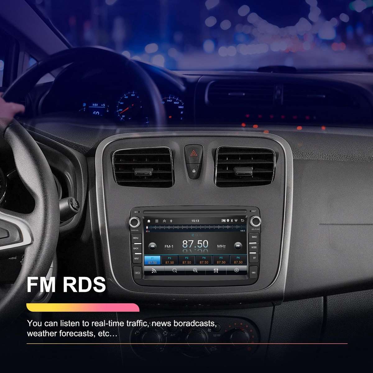 For Dacia Android 15 7 inch Wireless CarPlay Car Player Car Central Control Navigation Machine, Spec