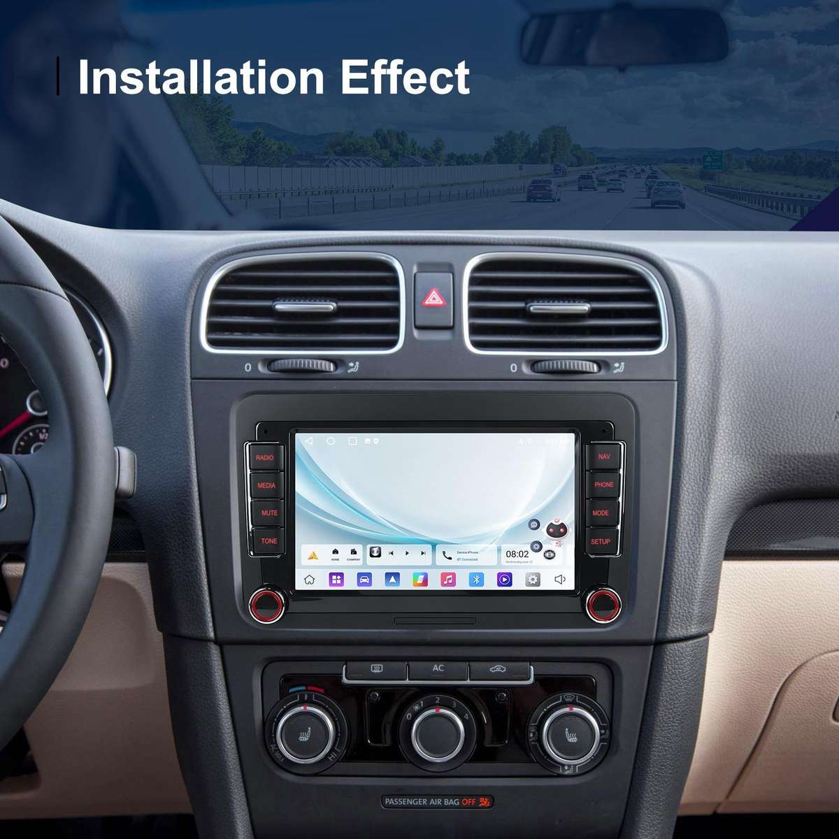 For Volkswagen Android 15 7 inch Horizontal Screen Car Player Car Central Control Navigation, Specif