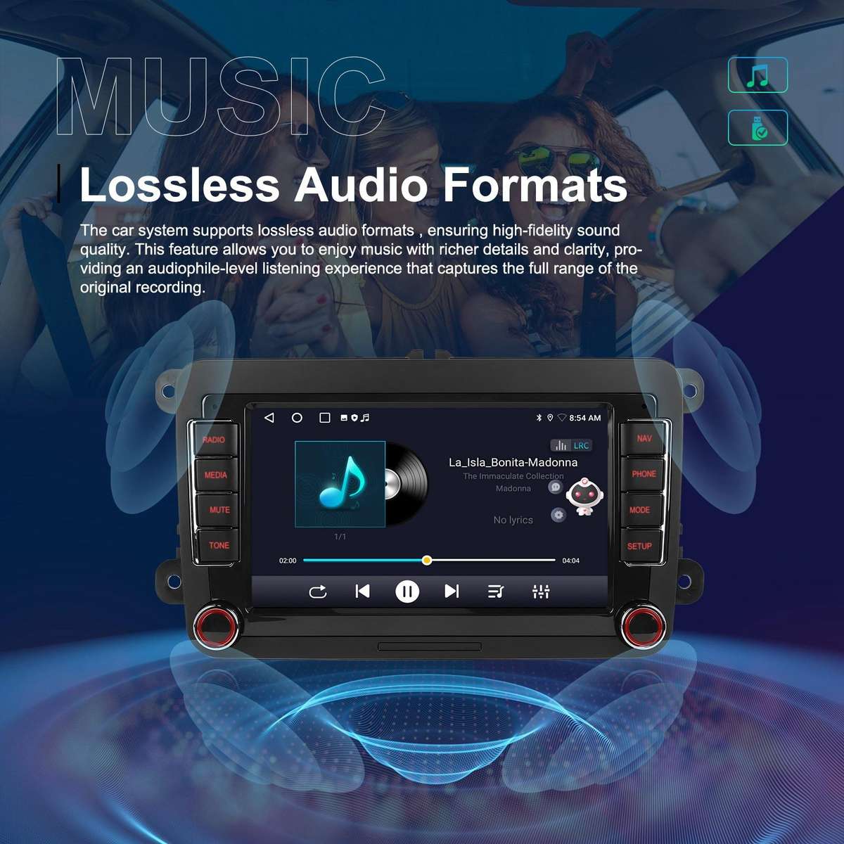 For Volkswagen Android 15 9 inch Screen Car Player Car Central Control Navigation, Specification:Sta