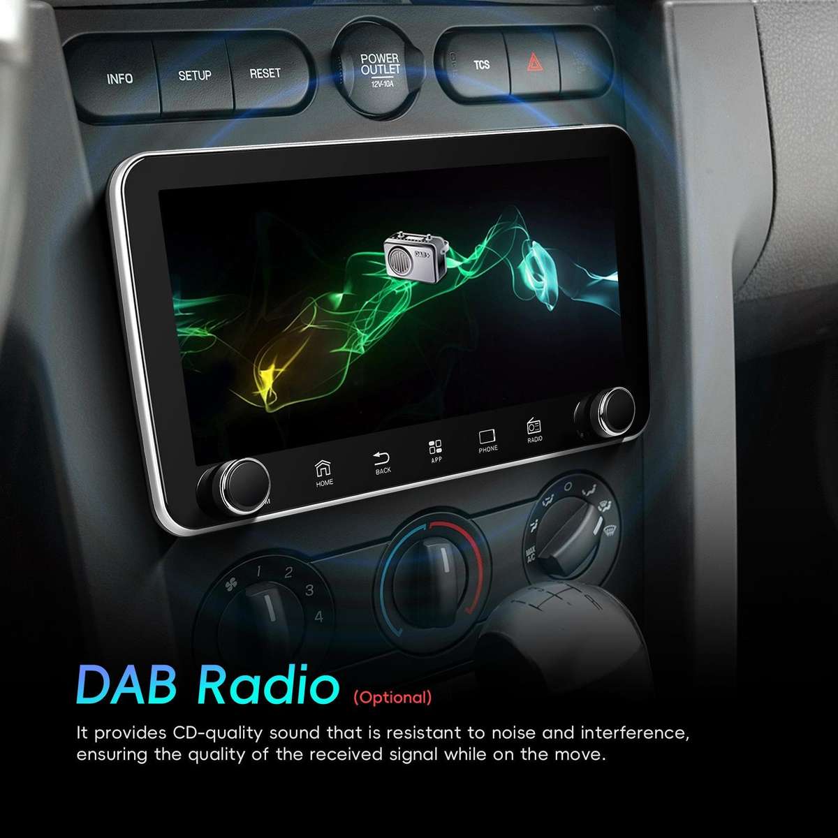 10.36 inch Screen Android 15 Car CarPlay Navigation Integrated Machine with Dual Knob, Specification