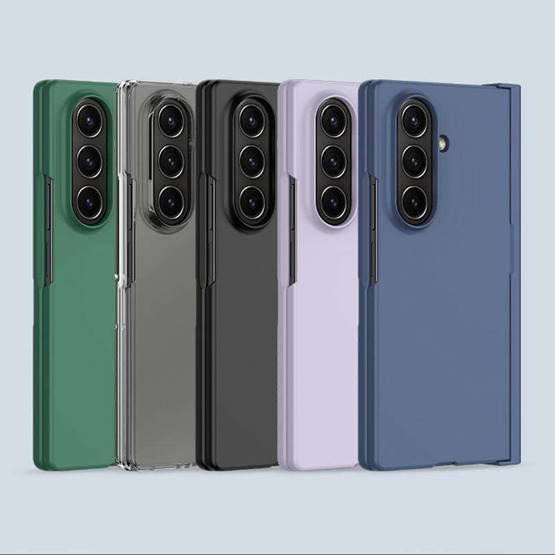For Samsung Galaxy Z Fold7 5G Integrated Pen Slot Hinge Folding Phone Case, No Stylus(Blue)