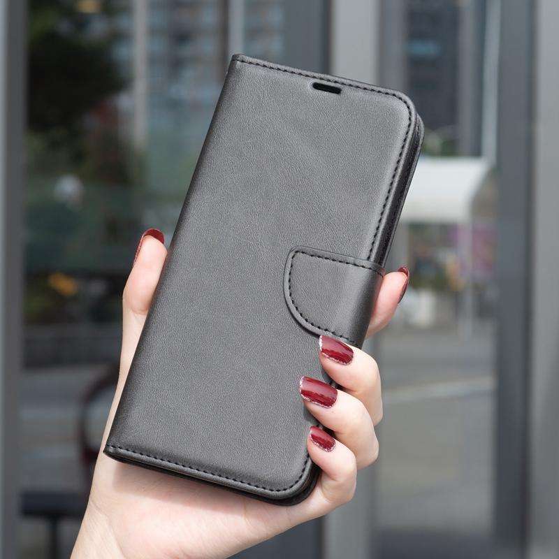 For Samsung Galaxy S26 5G Lambskin Texture Pure Color Flip Leather Phone Case(Black)