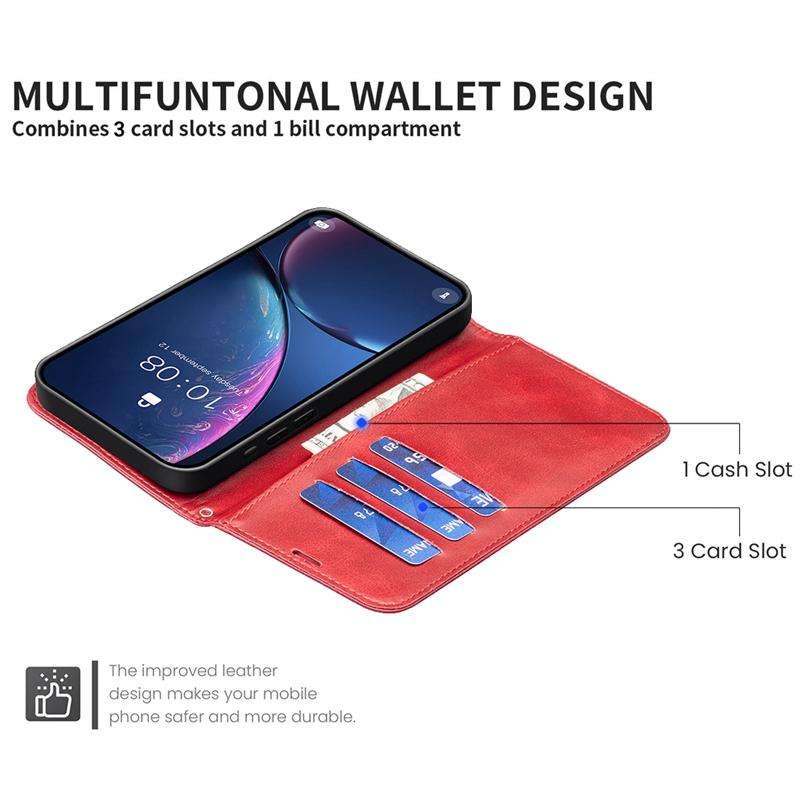 For Samsung Galaxy S26 5G Lambskin Texture Pure Color Flip Leather Phone Case(Red)