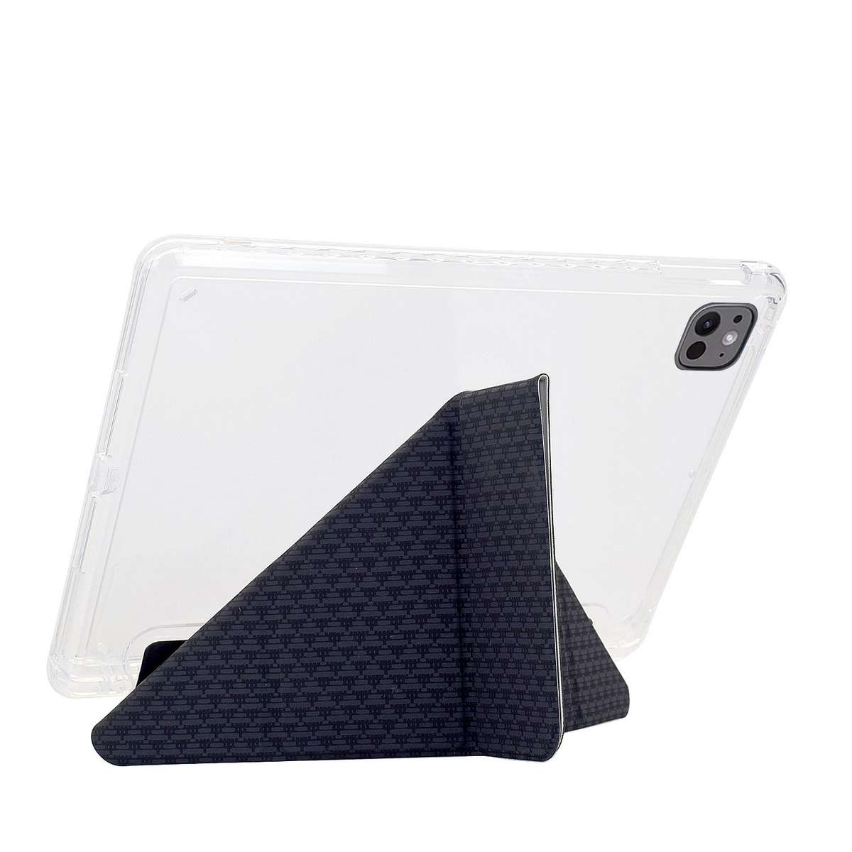 For Xiaomi Pad 7 / 7 Pro Y-Fold Pyramid Texture Smart Leather Tablet Case(Black)