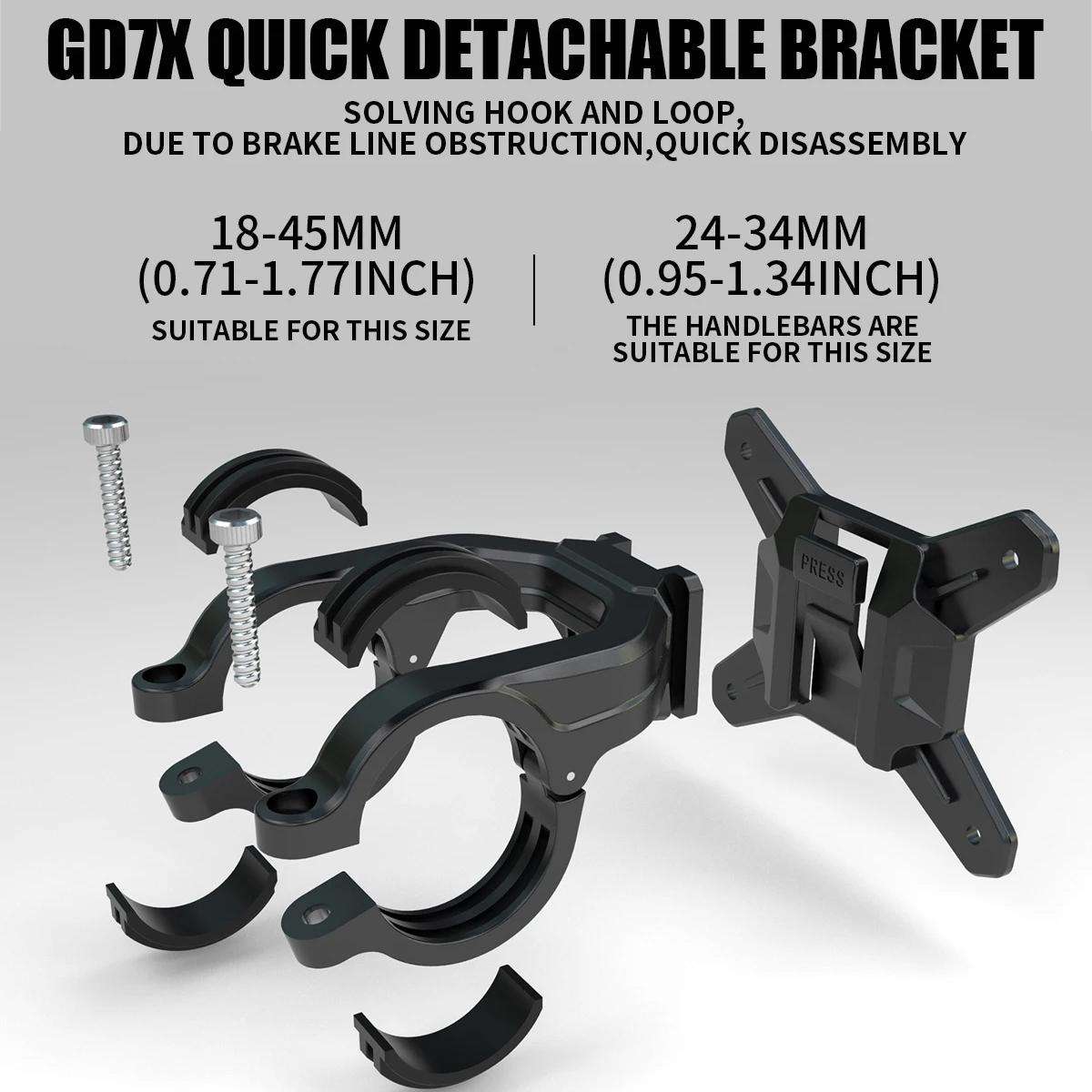 WILD MAN GD7X Mountain Bicycle EVA Hard Shell Handlebar Bag Quick Release Bracket(Black)