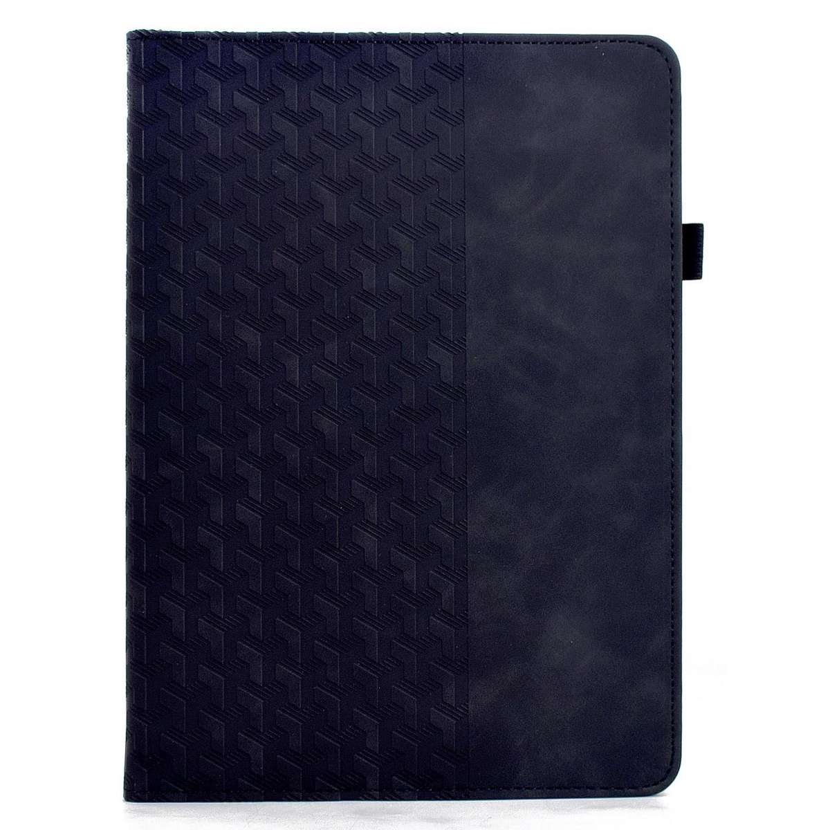 For iPad Air 11 2026 / 2025 / 2024 Rotatable Building Blocks Embossed Smart Leather Ta ... (Black)