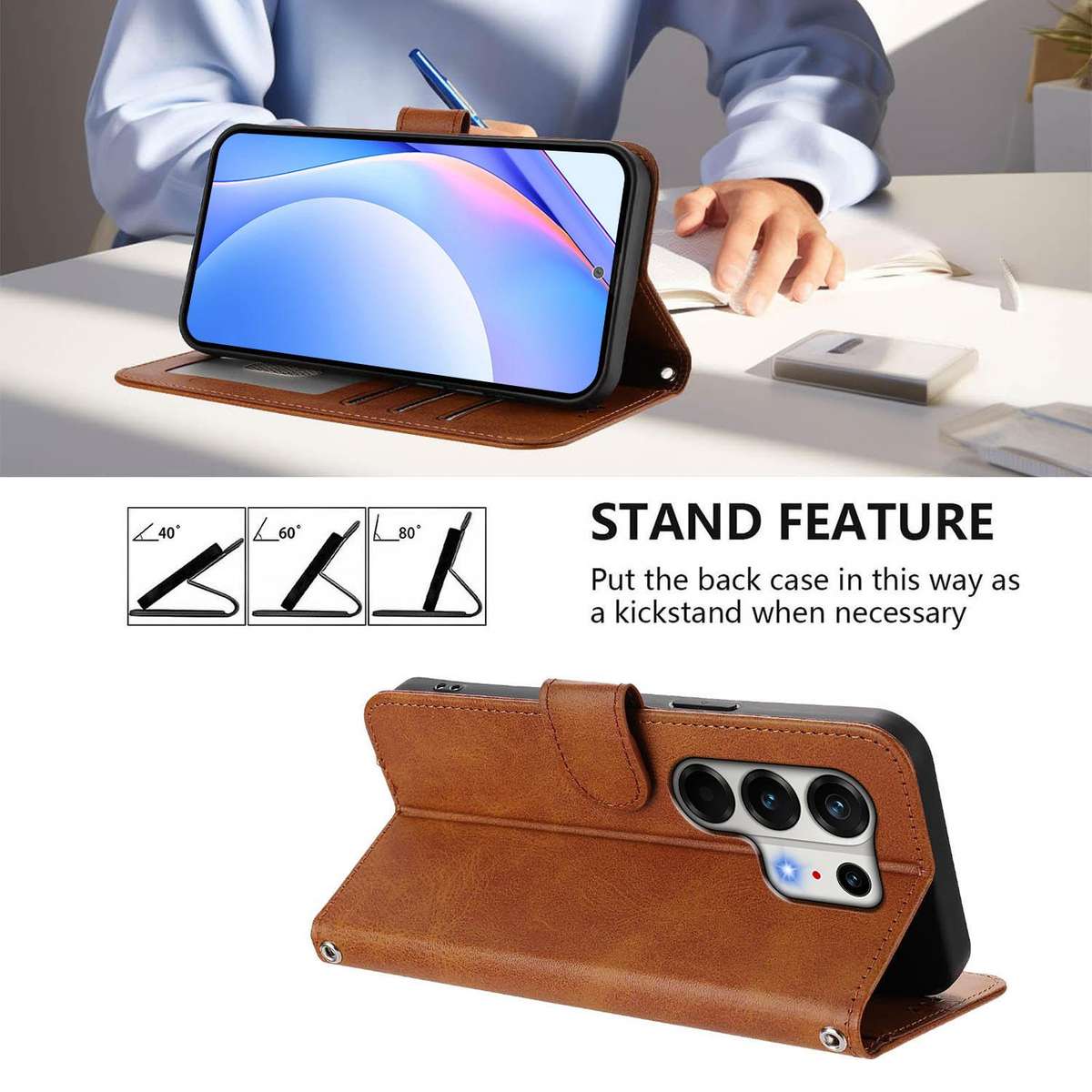 For Tecno Camon 50 Pro 4G Litter Panda Embossing RFID Leather Phone Case with Lanyard(Brown)