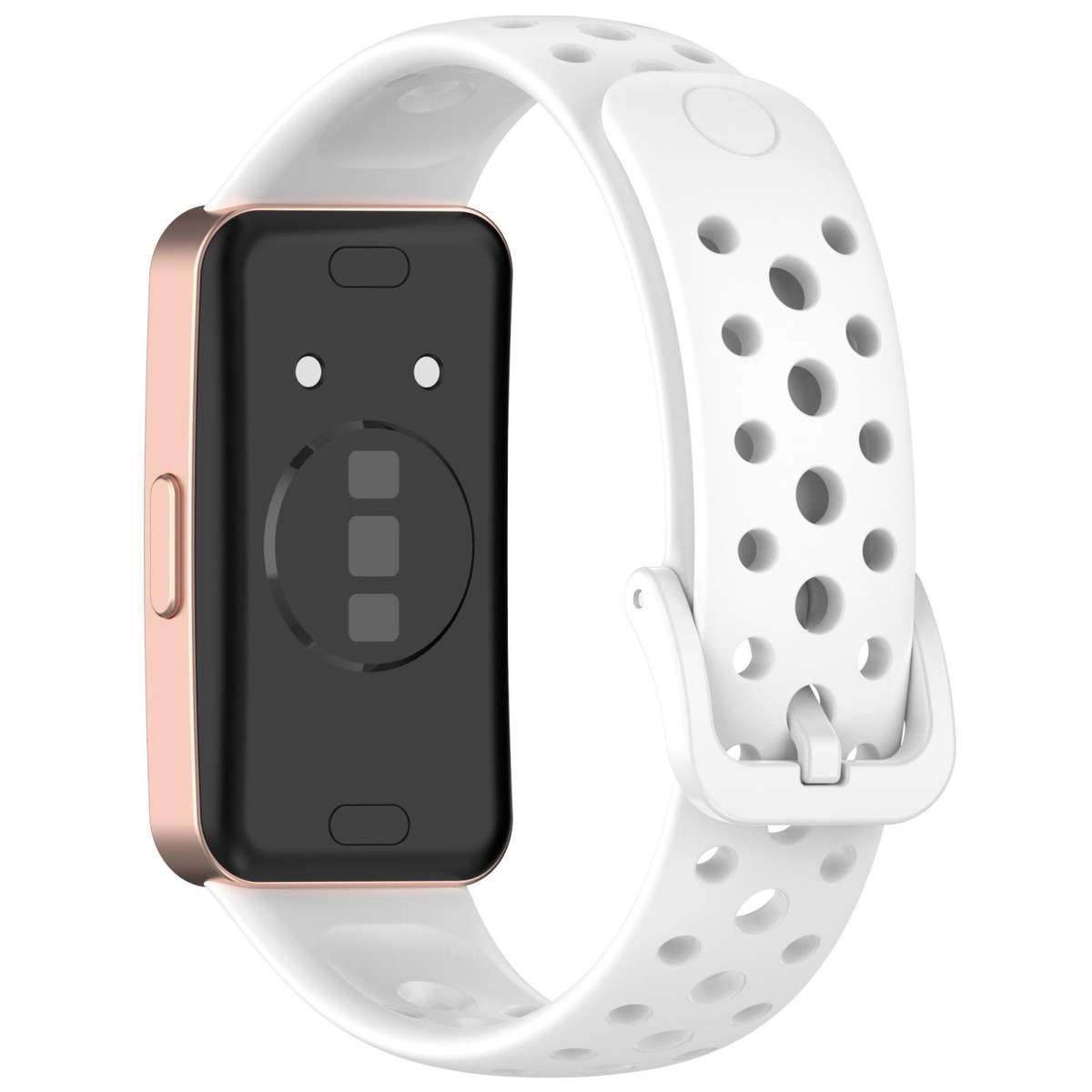 For Huawei Band 10 / 9 / 8 xDfind Hole Style Breathable Silicone Watch Band(White)