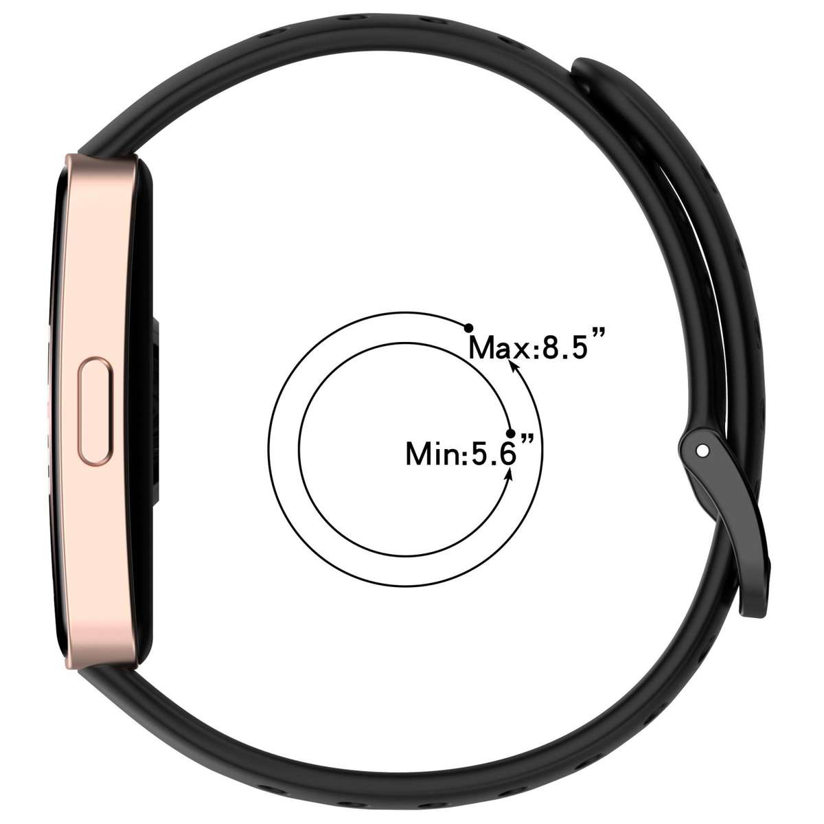 For Huawei Band 10 / 9 / 8 xDfind Hole Style Breathable Silicone Watch Band(White)