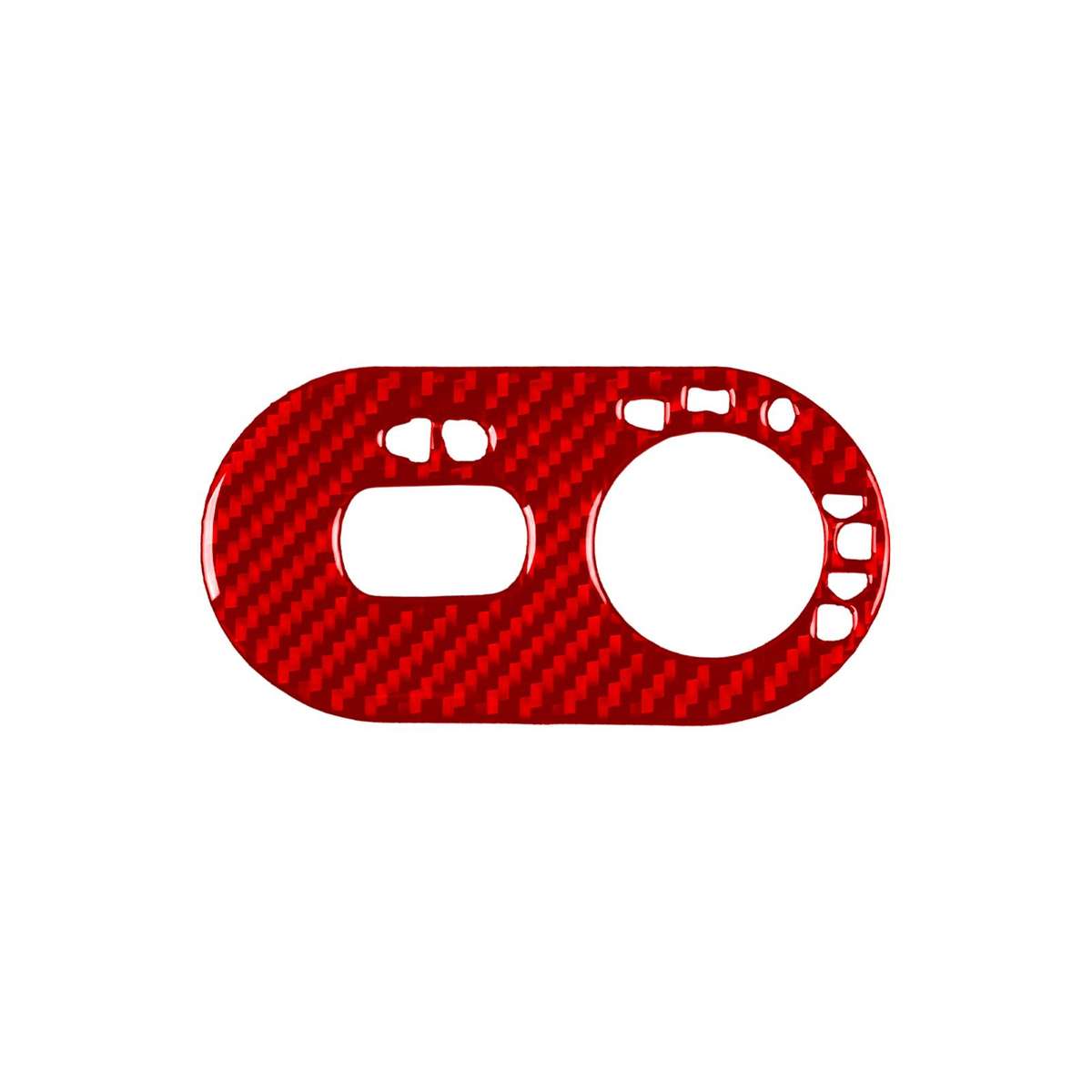 Carbon Fiber Car Headlight Switch Decorative Sticker for SEAT Ibiza 2003-2008, Right Driver(Black)