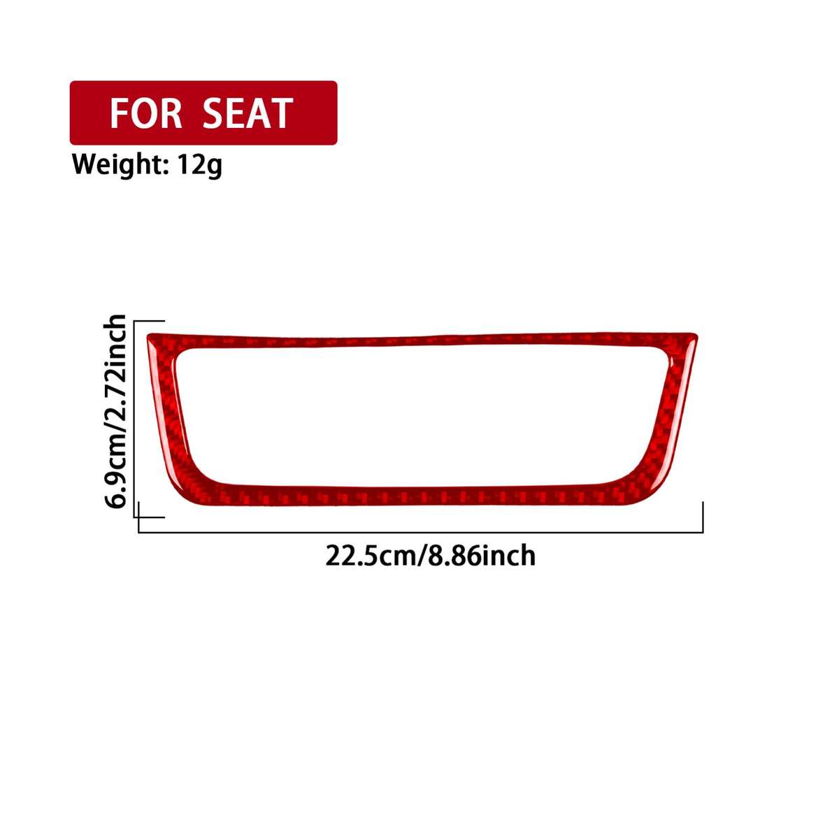 Carbon Fiber Car Air Conditioner Switch Panel B Decorative Sticker for SEAT Ibiza 2009-2014, Left...