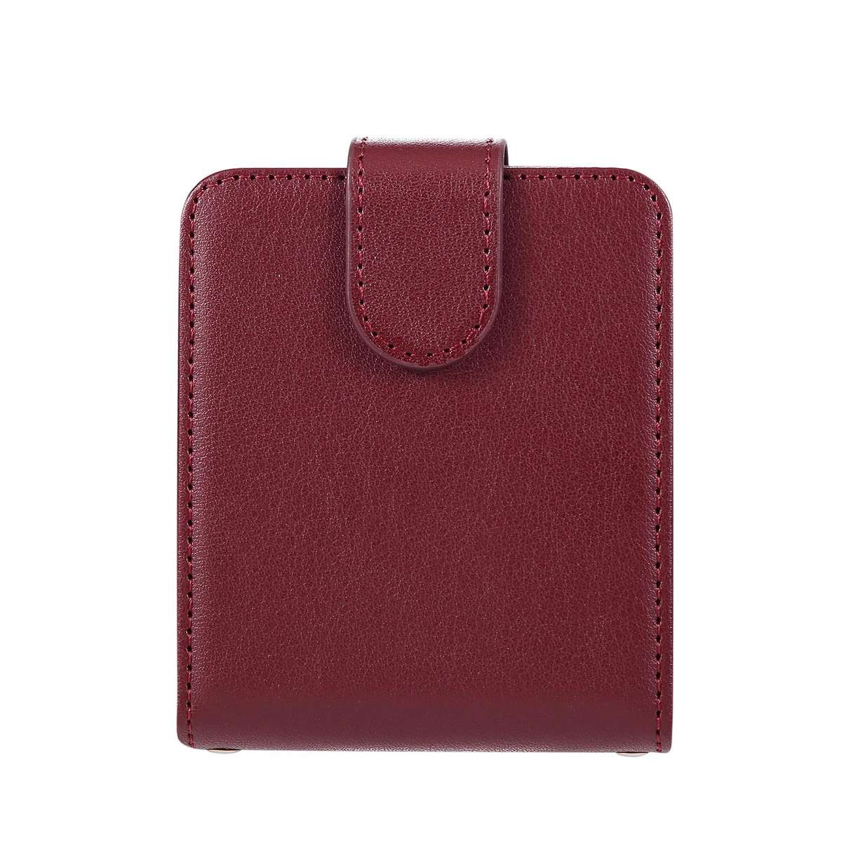 For Samsung Galaxy Z Flip7 5G 3-Card Slots Multifunctional Leather Phone Case(Wine Red)