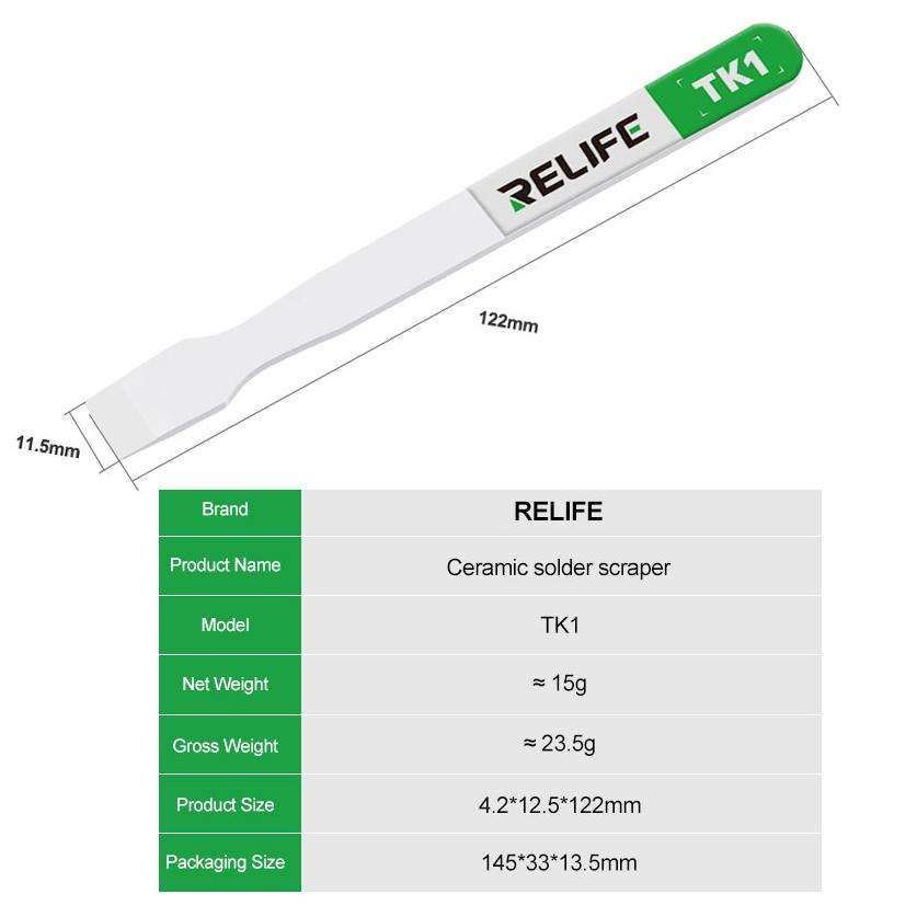 Relife TK1 Non-magnetic Anti-static Ceramic Scraper